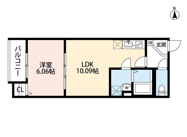 新深江駅 徒歩13分 2階の物件間取画像